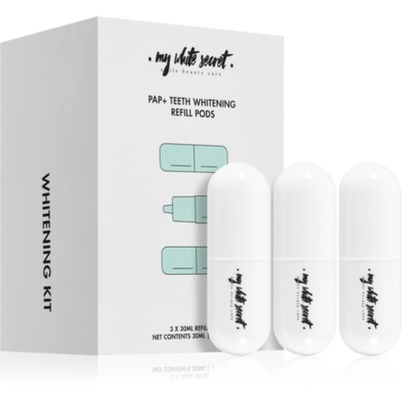 White Secret Teeth Whitening Refill Pods Pap Gel 3x10 Ml