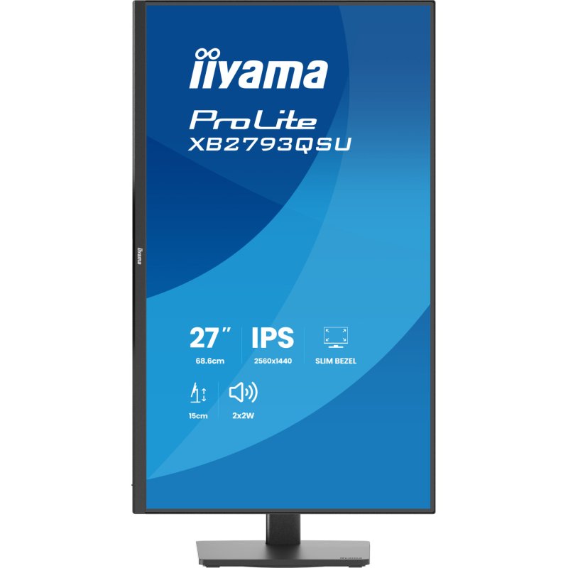 iiyama ProLite XB2793QSU-B1 computer monitor 68.6 cm (27") 2560 x 1440 pixels Quad HD LED Black
