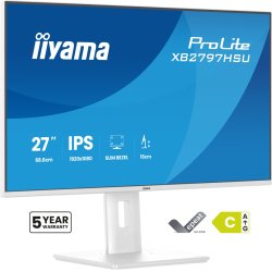 iiyama ProLite XB2797HSU-W1 computer monitor 68.6 cm (27") 1920 x 1080 pixels Full HD LED White