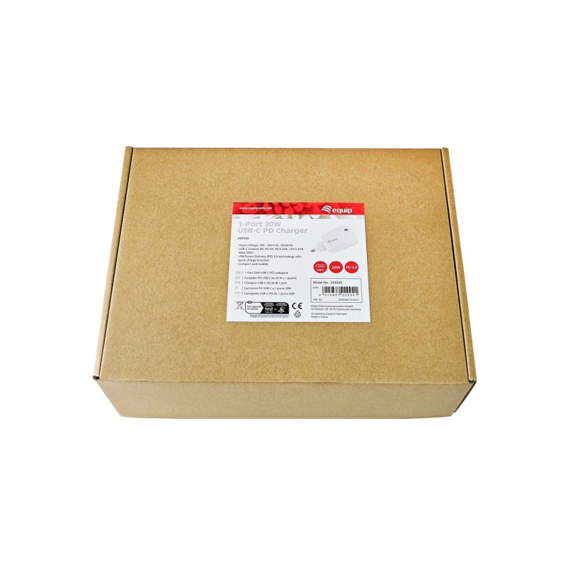 Equip 1-Port 20W USB-C PD Charger