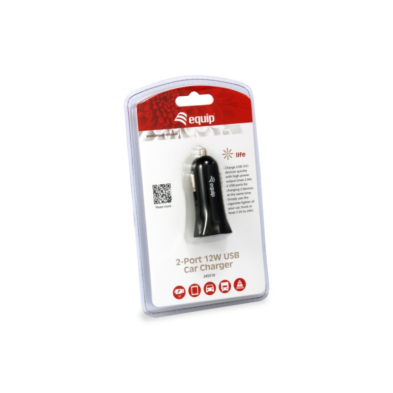 Equip 245510 mobile device charger Universal Black Cigar lighter Auto