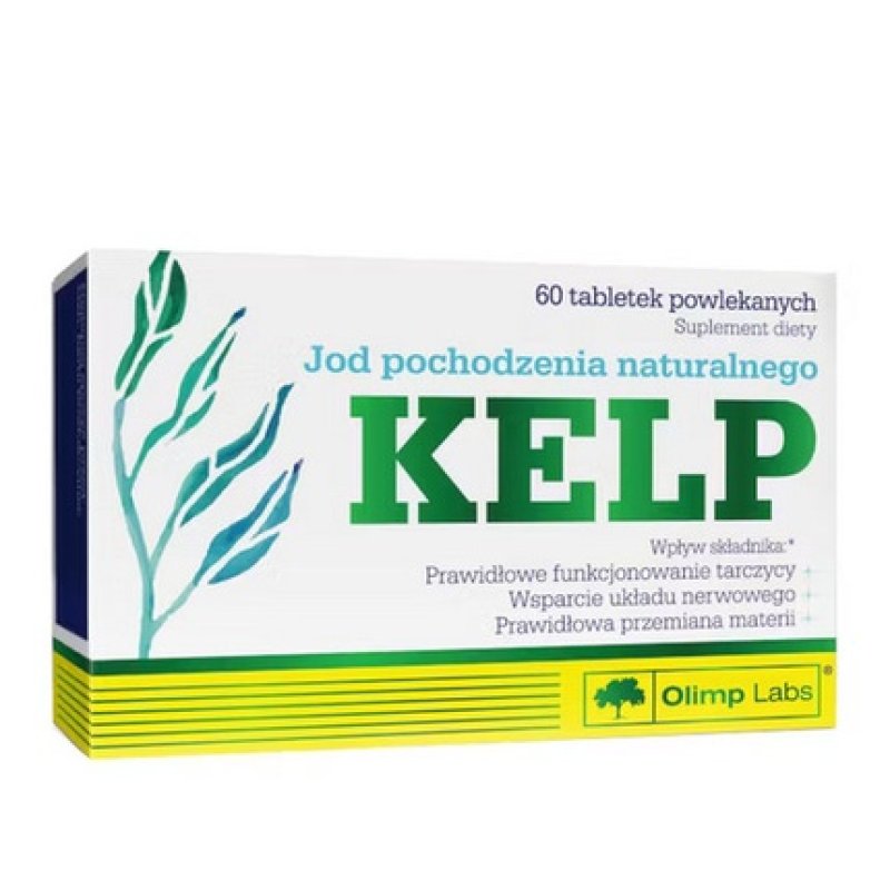 Kelp Iodine Supplement 60 Tablets For Thyroid And Nervous System Metabolism