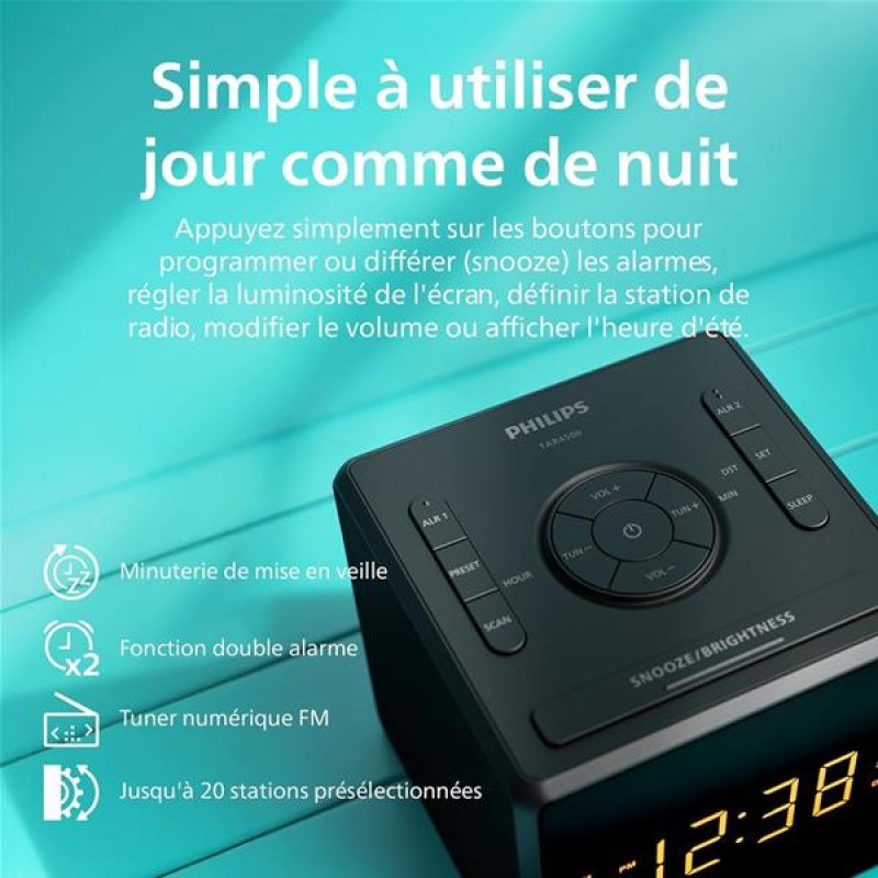 Radio-réveil TAR4500