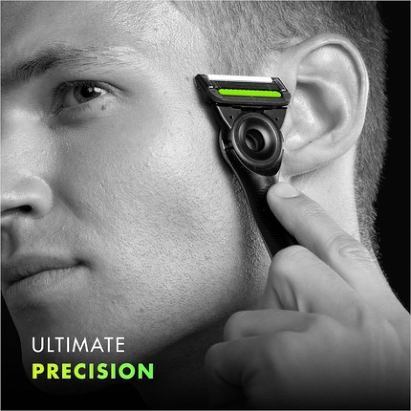 Gillette Labs Men's Razor Blades 12 Refills - Compatible with GilletteLabs with Exfoliating Bar and Heated Razor