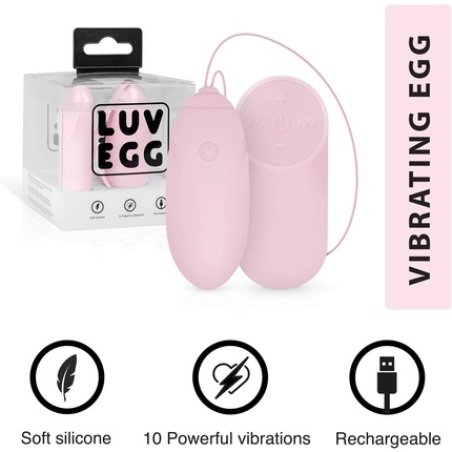 LUV EGG Vibration Egg with Remote Control for Exciting Foreplay - Suitable for Couples and Beginners: 10 Modes,