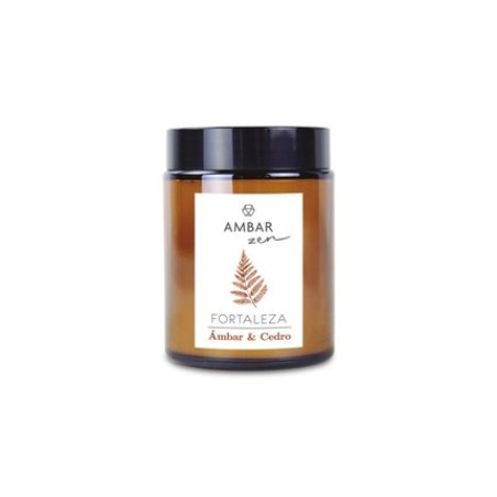 Ambar Zen Scented Candle Amber & Cedar 125 G