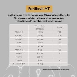 Fertilovit Mt Male Fertility and Sperm Production Supplement for Stress Relief