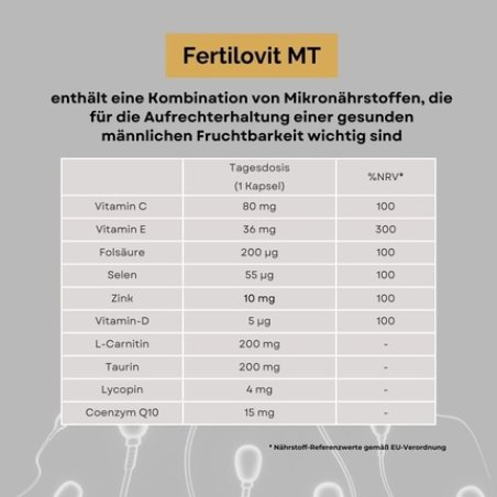 Fertilovit Mt Male Fertility and Sperm Production Supplement for Stress Relief