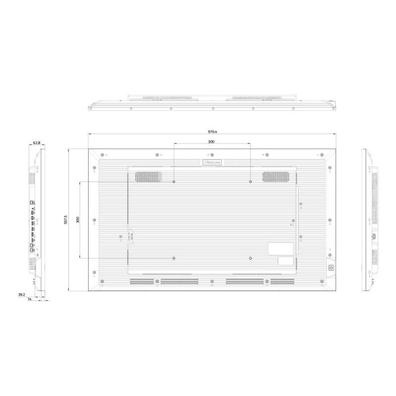 Hisense 43DM66D Écran d'affichage dynamique Carte A numérique 109,2 cm (43") Wifi 500 cd/m² 4K Ultra HD Noir Android