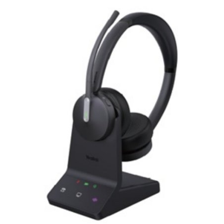 Yealink WH64 Dual Casque Avec fil &sans fil Arceau Appels/Musique Bluetooth Socle de chargement Noir