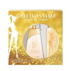 STOCKLWD8 - ULRIC DE VARENS - GOLD-ISSIME EAU DE PARFUM 75ML DEODORANTS 125ML
