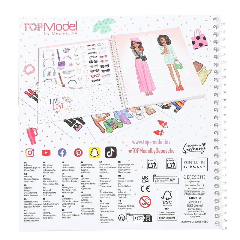 Topmodel - Dress Me Up Stickerbook (0413804)