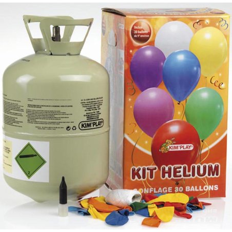 Kim'Play Bonbonne Helium 30 Ballons