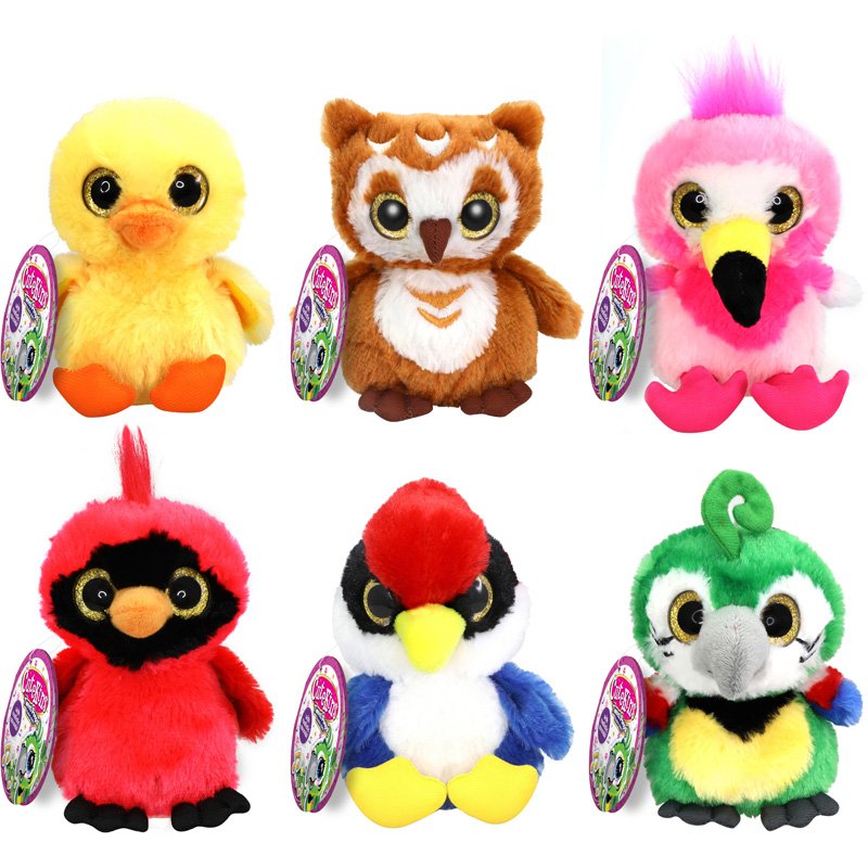 PELUCHE OISEAUX 15CM SON - Modèle choisi aléatoirement