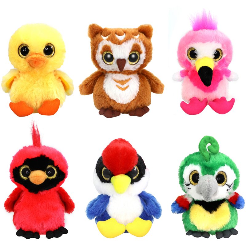 PELUCHE OISEAUX 15CM SON - Modèle choisi aléatoirement