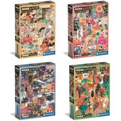 Clementoni Assortiment puzzles Compact More is More - 1000 pièces