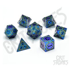 CritStones Metal Dice Set Twilight Grove (7)