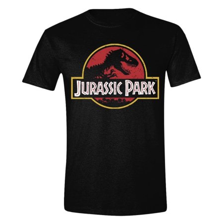 Jurassic Park T-Shirt Vintage Logo Size L