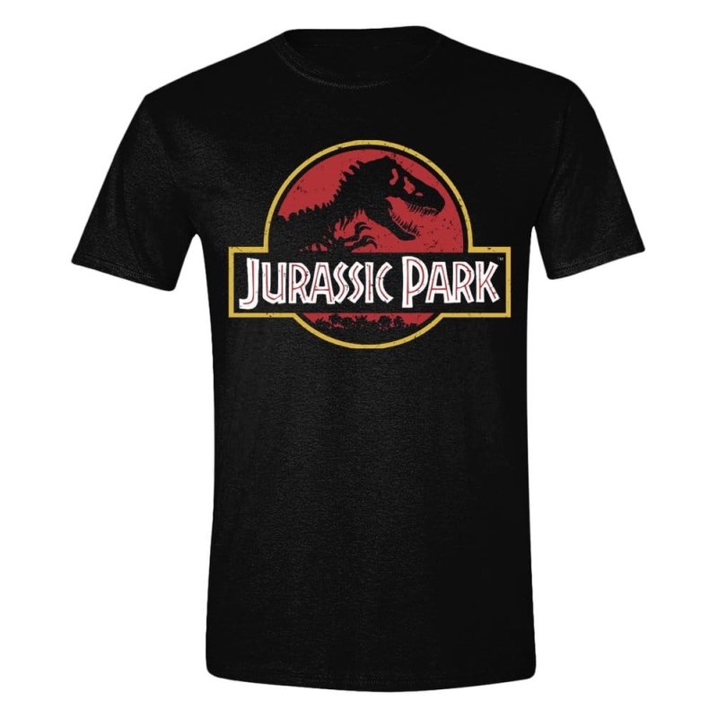 Jurassic Park T-Shirt Vintage Logo Size L