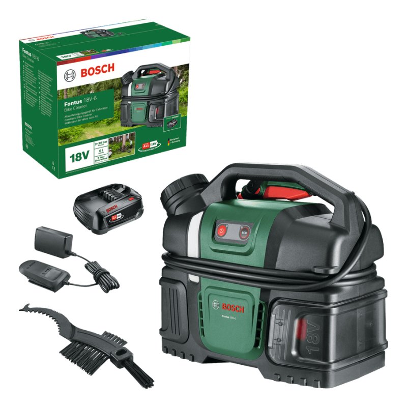 Bosch Akku Druckreiniger Fontus 18V-6 Bike Cle