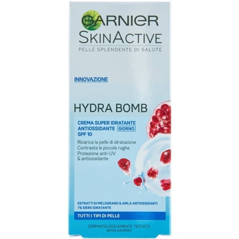 Garnier Skin Active 3 In 1 Face Cream All Skin Types Dehydrated Hydra Bomb Spf 10 50 Ml