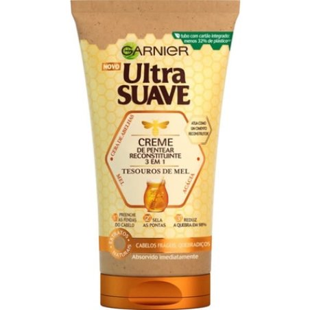 Ultra Suave Detangling Cream Honey Treasures For Fragile And Breakable Hair Reconstructor 150 Ml