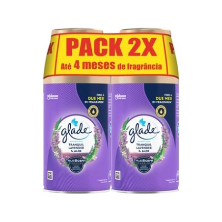 Glade Automatic Aerosol Air Freshener Refill Tranquil Lavender And Aloe 2 Units X 269 Ml