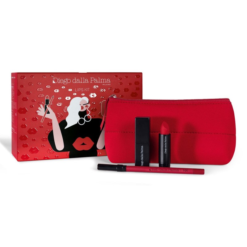 Diego Dalla Palma Luminous Matte Lipstick 37 With Case And Pencil