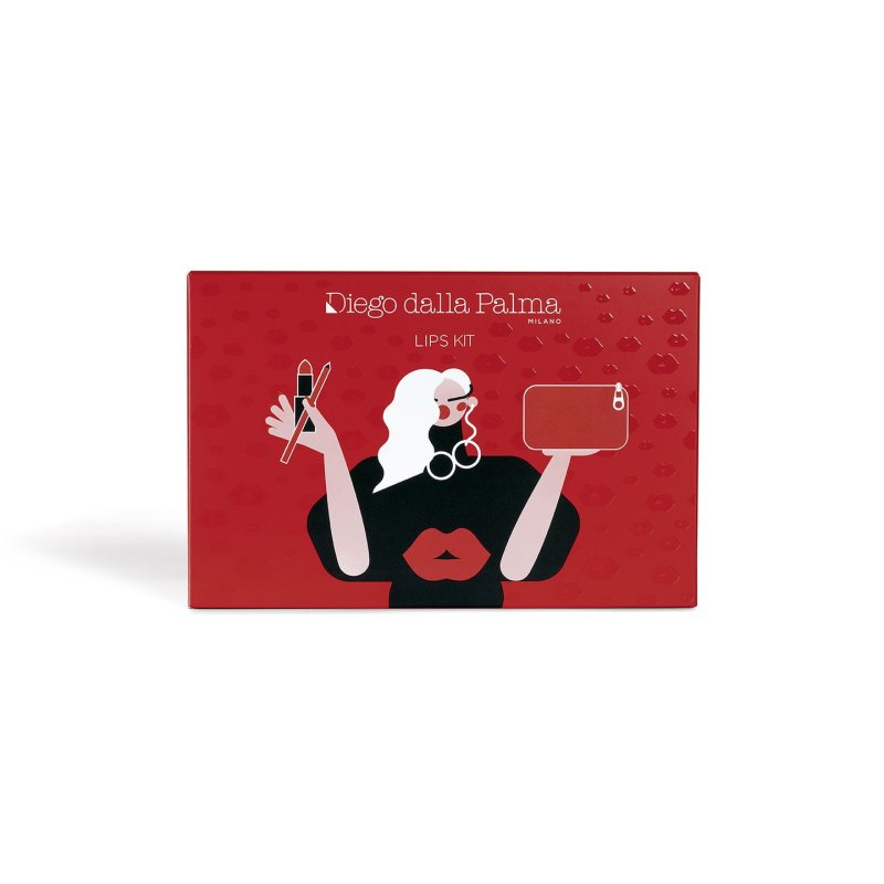 Diego Dalla Palma Luminous Matte Lipstick 37 With Case And Pencil