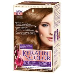 Keratin Color Cream Hair Dye Golden Brown N 55 By Keratin Color