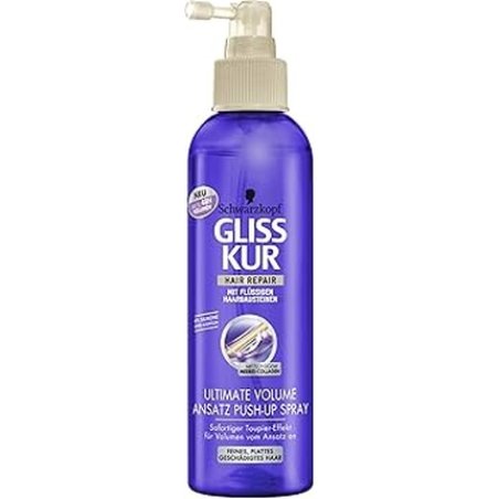 Gliss Ultimate Volume Hair Treatment For Damaged Hair With Liquid Keratin Spray 200 Ml