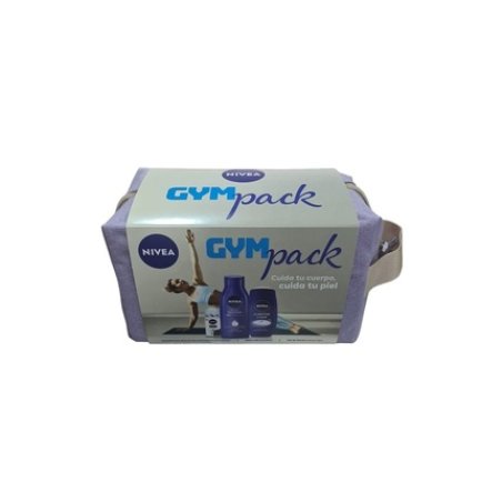 Nivea Moisturizing Body Lotion Gym Pack Dry Skin Set 400 Ml Shower Gel 250 Ml B&W Inv Fresh Rollon Deodorant