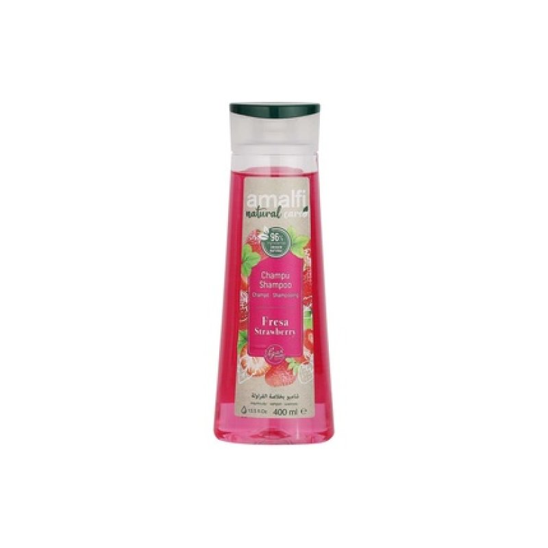 Amalfi Nature Shampoo For All Hair Types Strawberry 400 Milliliters