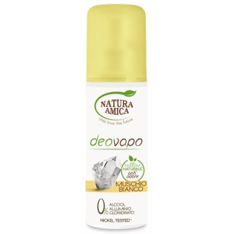 Natura Amica Deodorant Deovapo Spray Allume Di Rocca Muschio Bianco 100 Ml