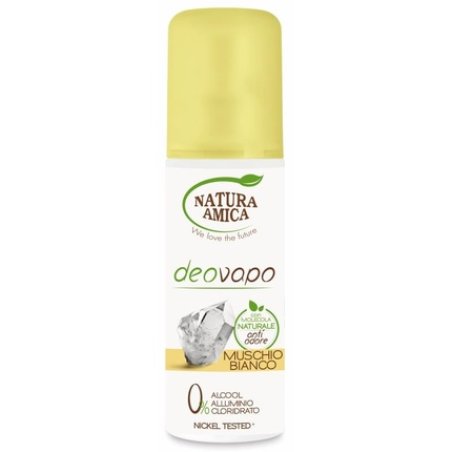 Natura Amica Deodorant Deovapo Spray Allume Di Rocca Muschio Bianco 100 Ml