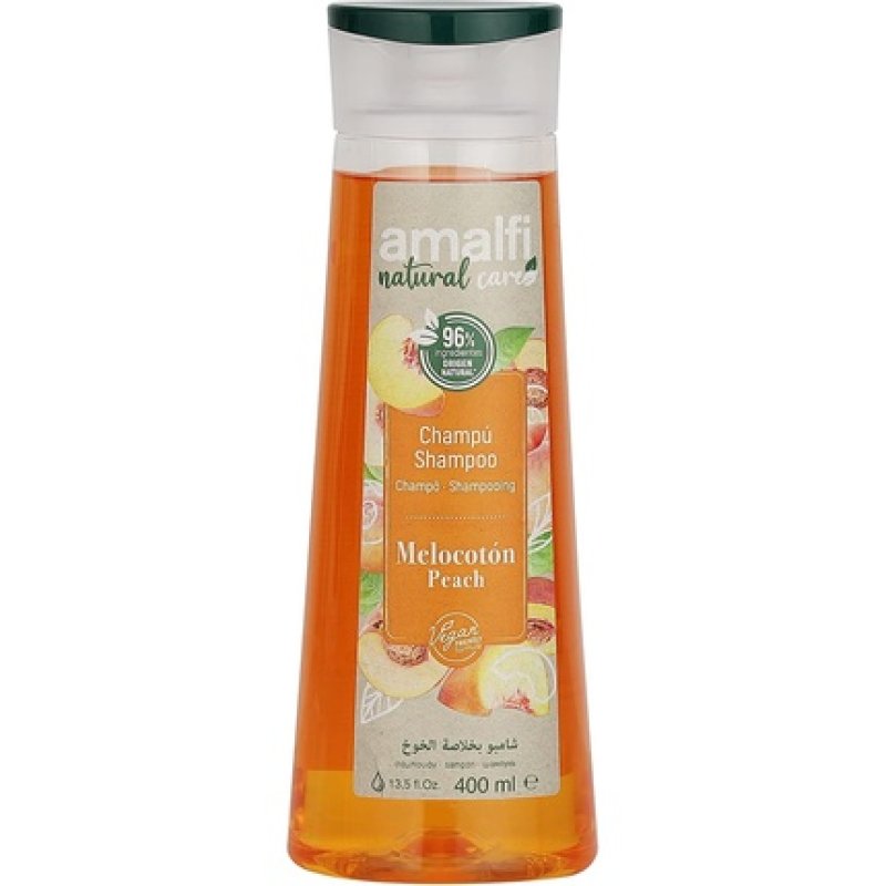 Amalfi Nature Shampoo For All Hair Types Peach 400 Ml