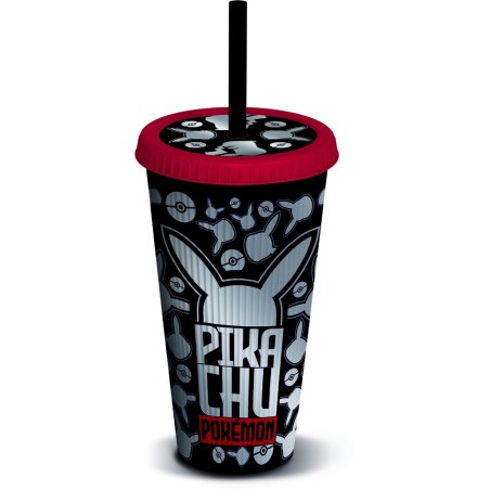 TUMBLER AVEC PAILLE POKEMON METAL 790ML