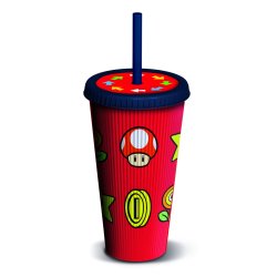 TUMBLER AVEC PAILLE SUPER MARIO 790ML