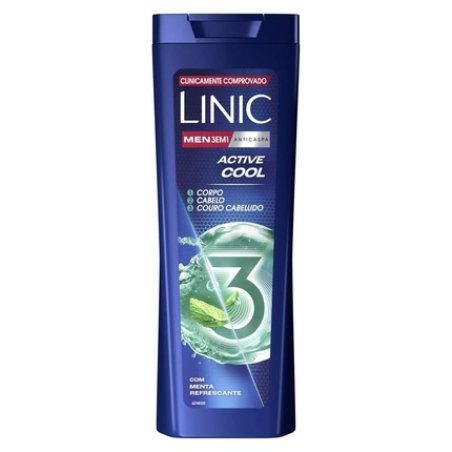 Linic Antidandruff Shampoo Active Cool 3 In 1 For Men Mint And Lemon 360 Ml