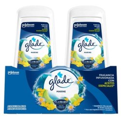 Glade Odor Absorbing Gel Diffuser Marine 2 X 150 Grams