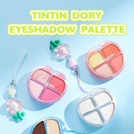 Colorgram Tintin Dory Eyeshadow Palette 05 Fairy Dory 4 Color Compact