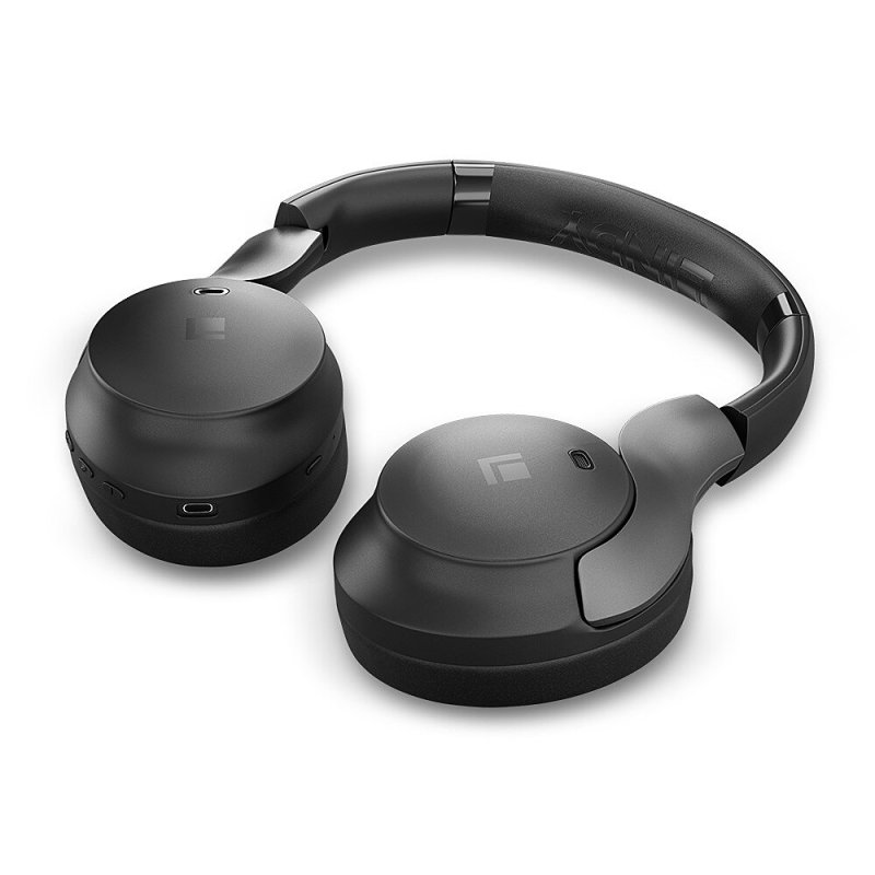 Lindy LHXW-e Wireless Active Noise Cancelling Headphones - Black