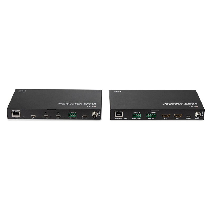 Lindy 100m Cat.6A 2 Host USB 3.2 Gen 1 & HDMI 4K60 HDBaseT Extender