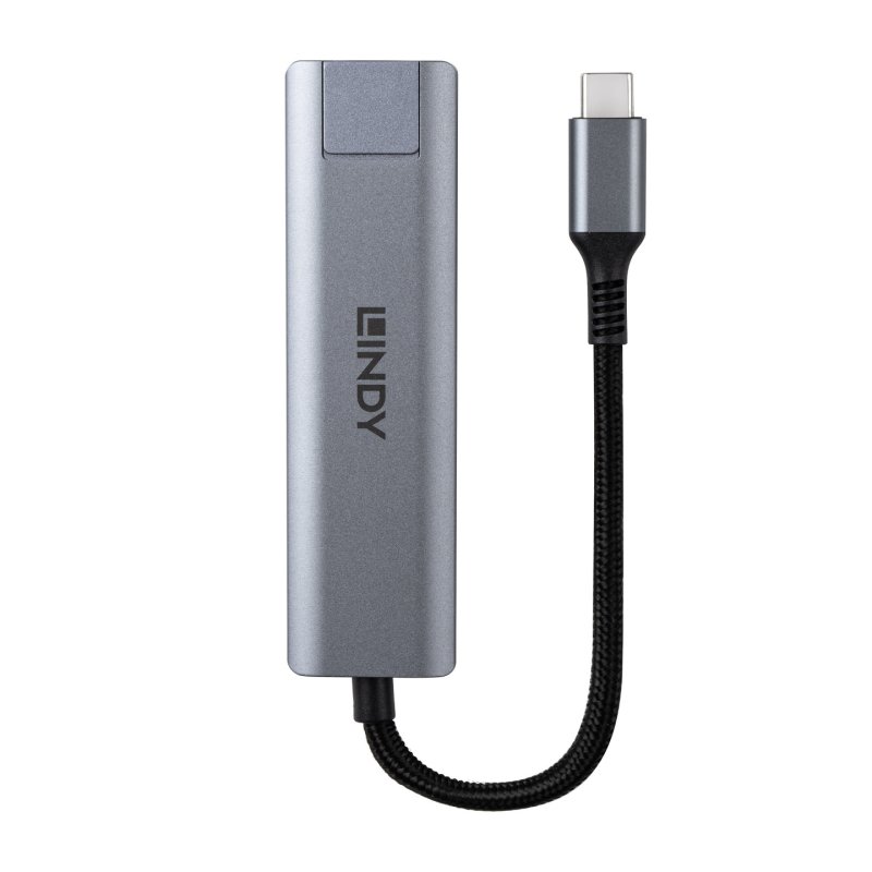 Lindy Hub USB 3.2 Gen 2 Type C & Convertisseur Ethernet Gigabit