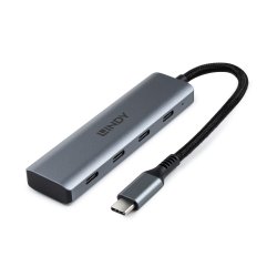 LINDY 4 Port USB 3.2 Gen 2 Type C Hub