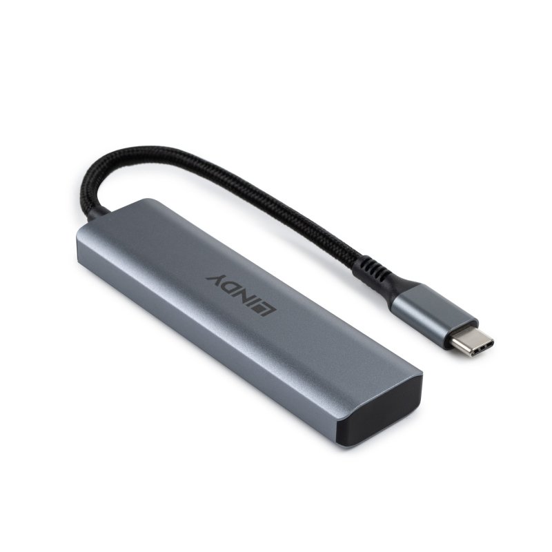 LINDY 4 Port USB 3.2 Gen 2 Type C Hub