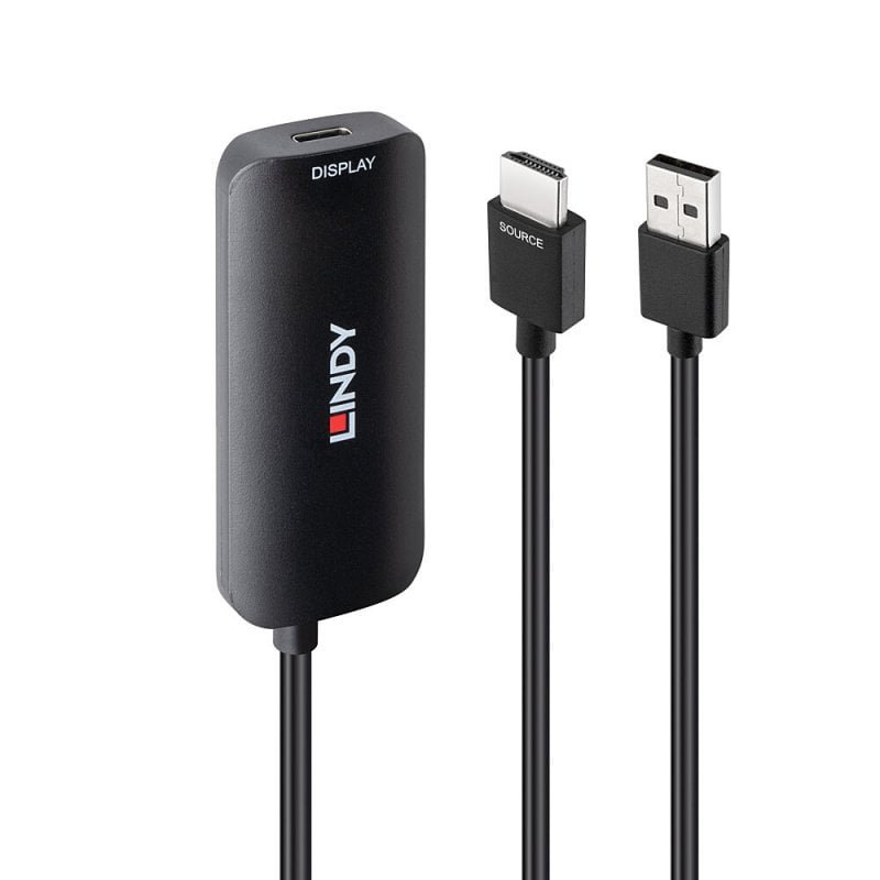 Lindy Convertisseur HDMI vers USB Type C avec alimentation USB