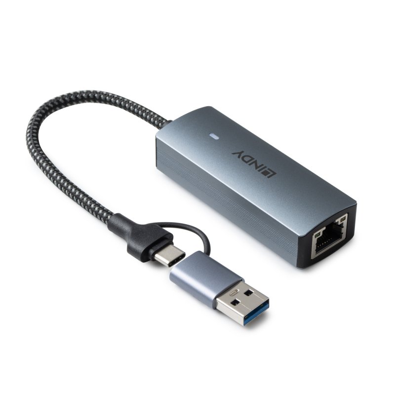 Lindy Convertisseur USB 3.2 Gen 1 vers Ethernet 5G