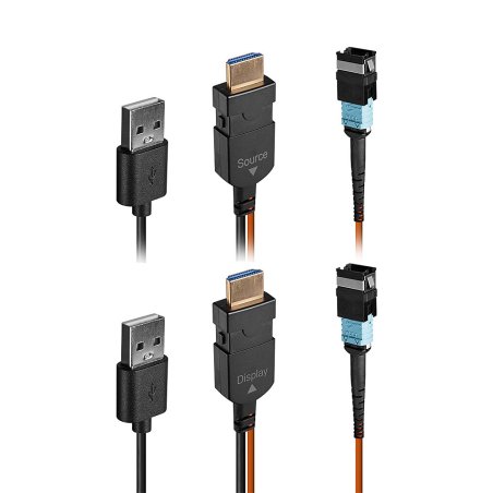 Lindy Extender MPO Fibre Optique HDMI 8K60, 100m