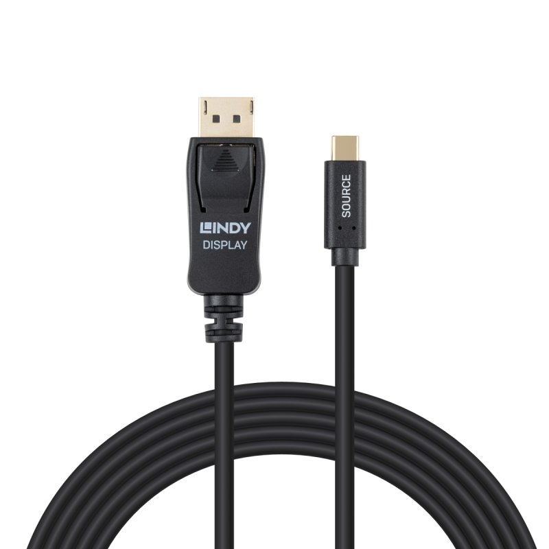 Lindy Câble adaptateur USB Type C vers DisplayPort 4K60 avec HDR, 3m